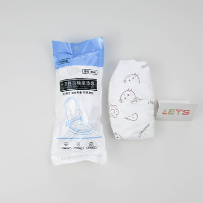 Disposable Toilet Seat Cover, Double Layer Waterproof Bunny Print