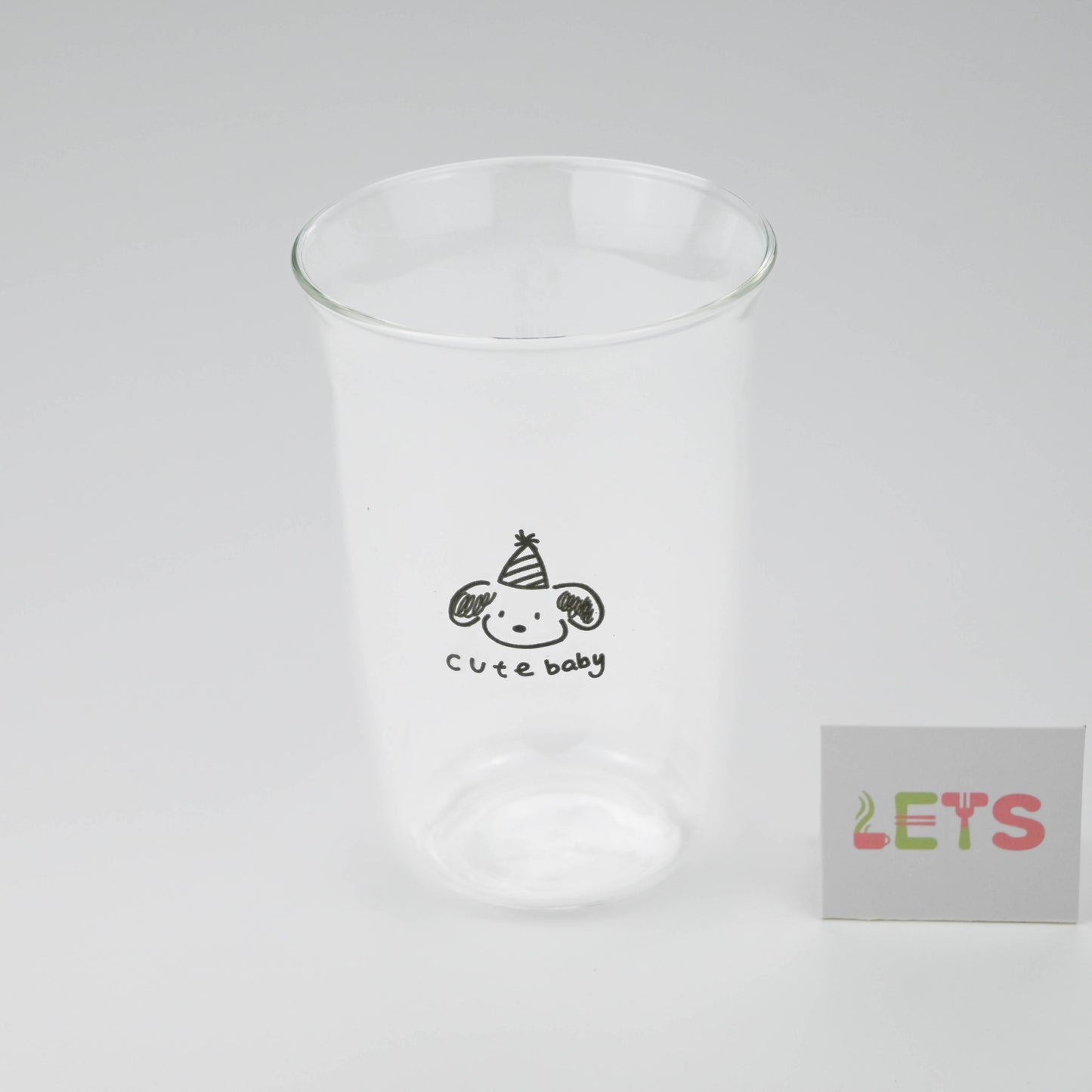 Cute Dog Glass Cup, Cartoon Puppy Design, for Milk Tea, Coffee, Juice - Cute Baby