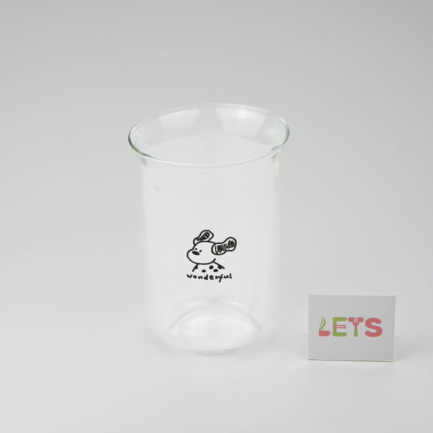 Cute Dog Glass Cup, Cartoon Puppy Design, for Milk Tea, Coffee, Juice - Wonderful