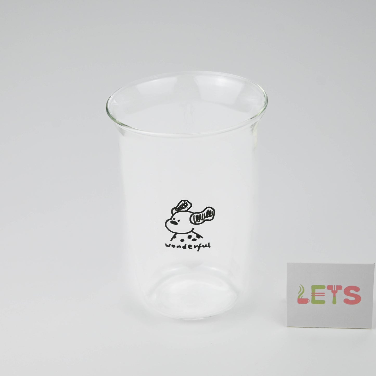Cute Dog Glass Cup, Cartoon Puppy Design, for Milk Tea, Coffee, Juice - Wonderful