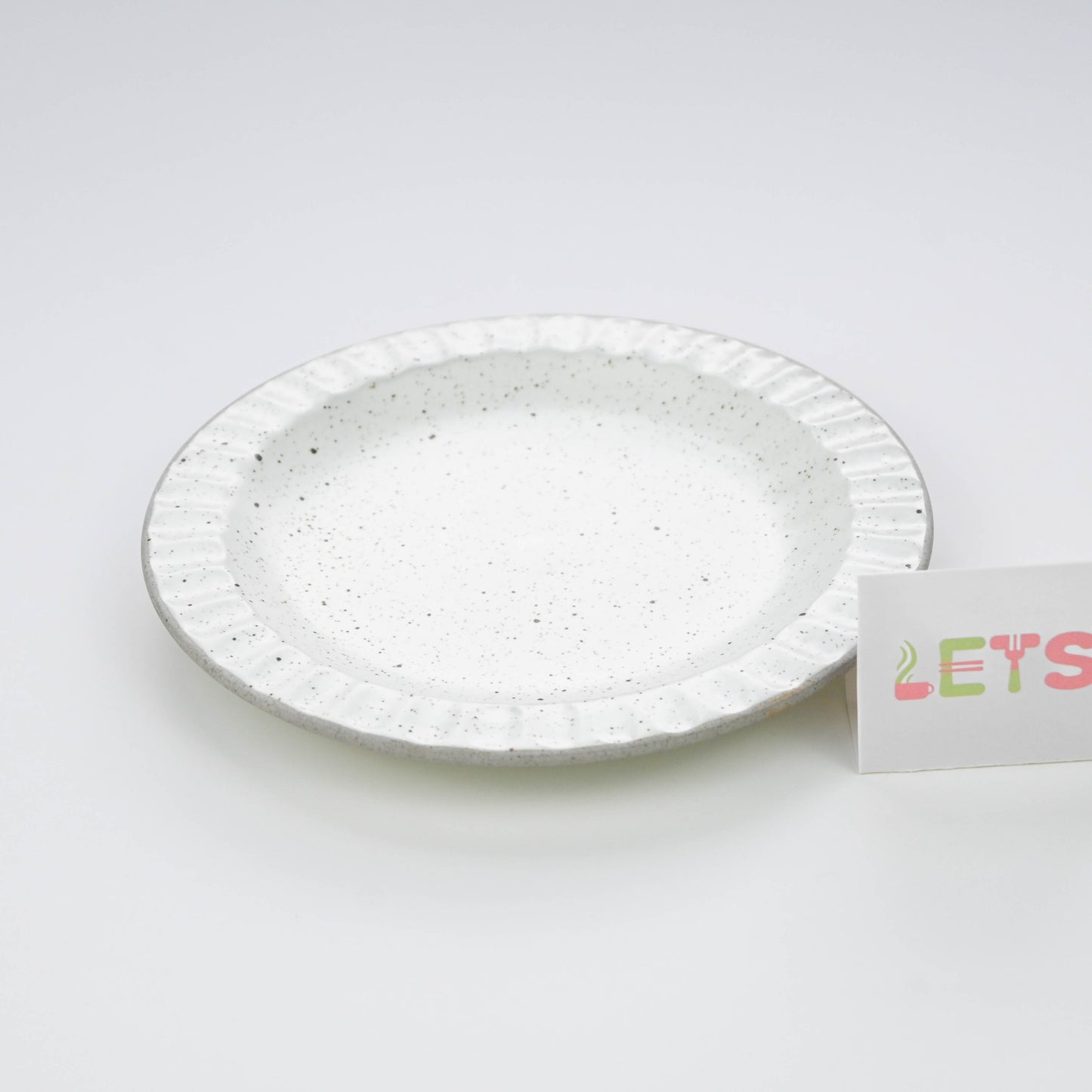 Vintage Rustic Stoneware Coffee Cup with Saucer, Underglaze Ceramic Mug - Vine Pattern