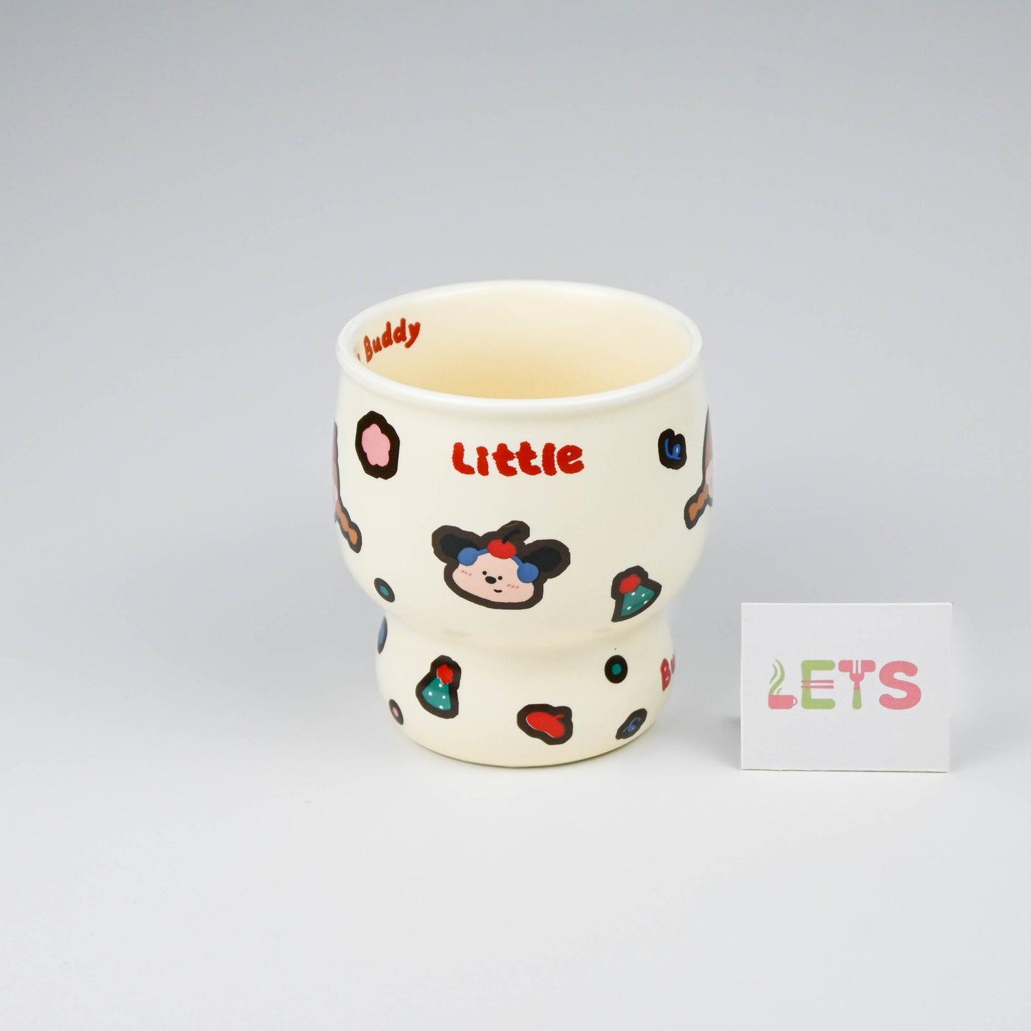 Ceramic Mug, Cartoon Buddy Design, Cute Coffee Tea Cup - Cartoon Girl