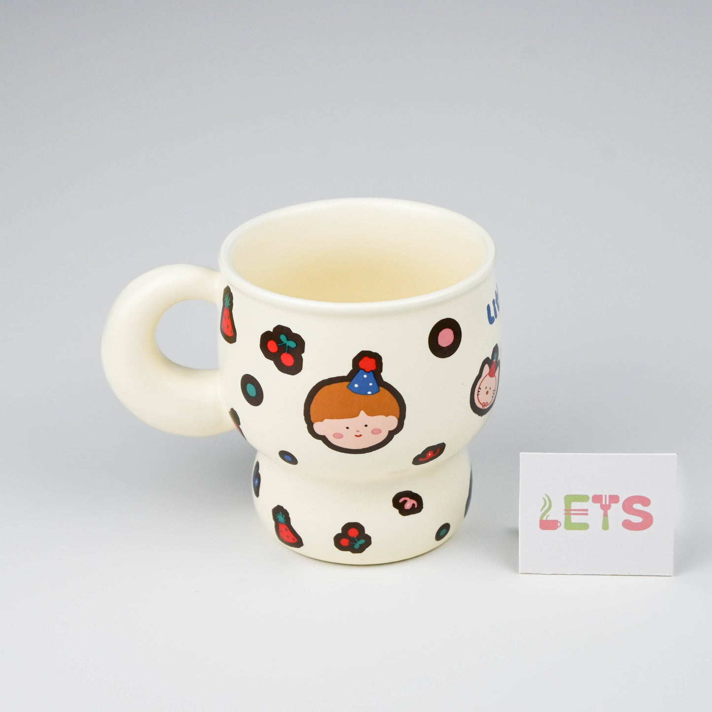 Ceramic Mug, Cartoon Buddy Design, Cute Coffee Tea Cup - Cartoon Boy