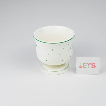 Ceramic Cartoon Cat Mug, Cute Sleeping Cat Design, Cute Coffee Tea Cup - Striped Sweater