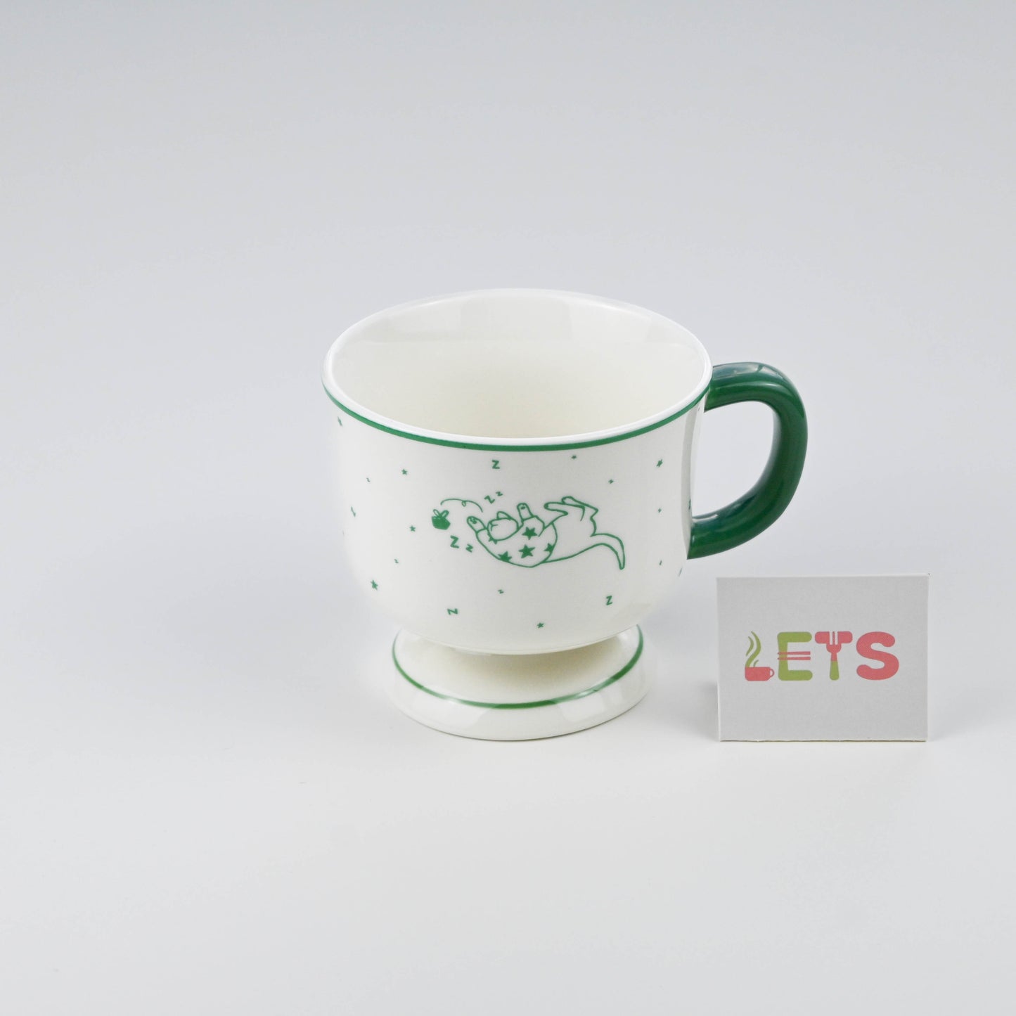 Ceramic Cartoon Cat Mug, Cute Sleeping Cat Design, Cute Coffee Tea Cup - Star Sweater