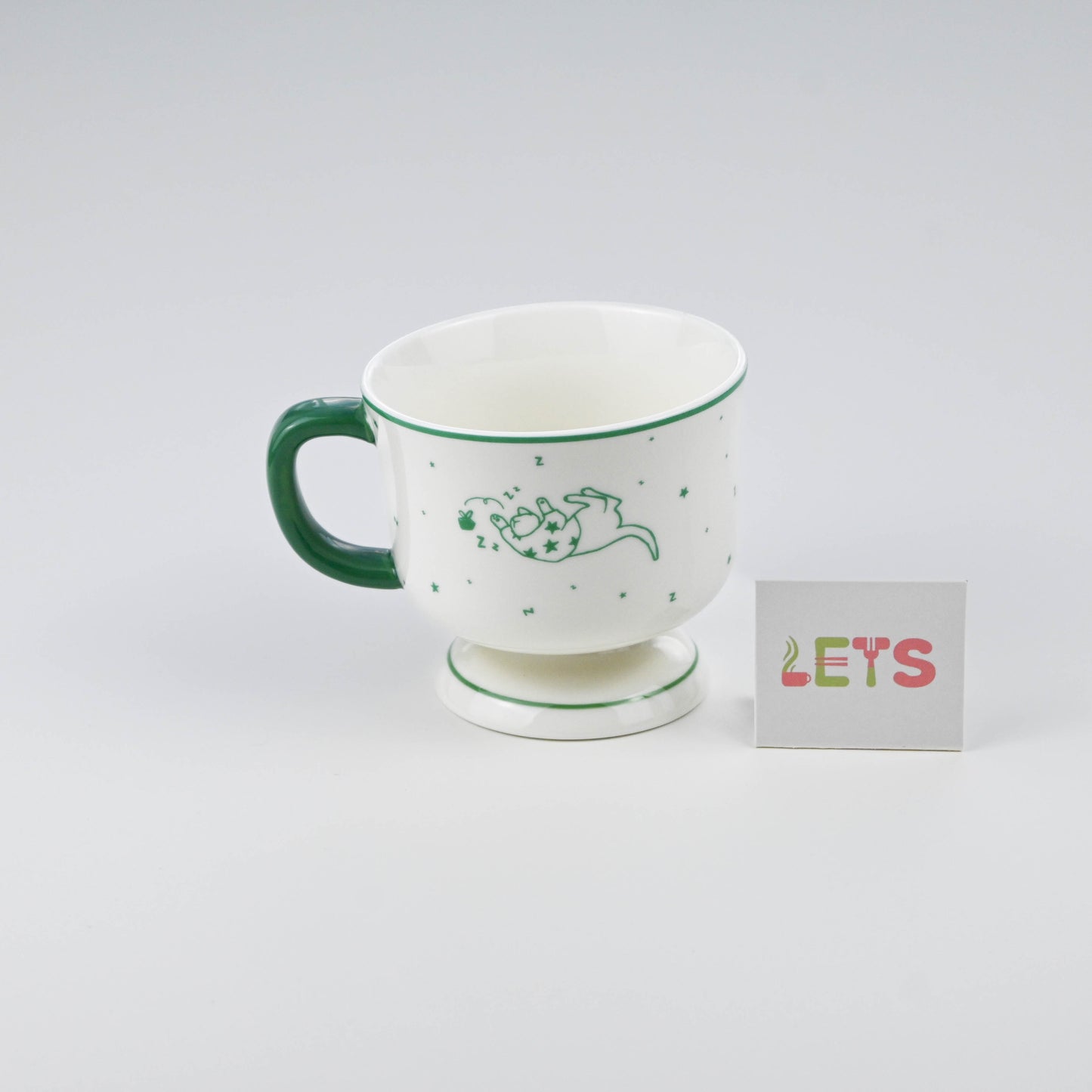 Ceramic Cartoon Cat Mug, Cute Sleeping Cat Design, Cute Coffee Tea Cup - Star Sweater