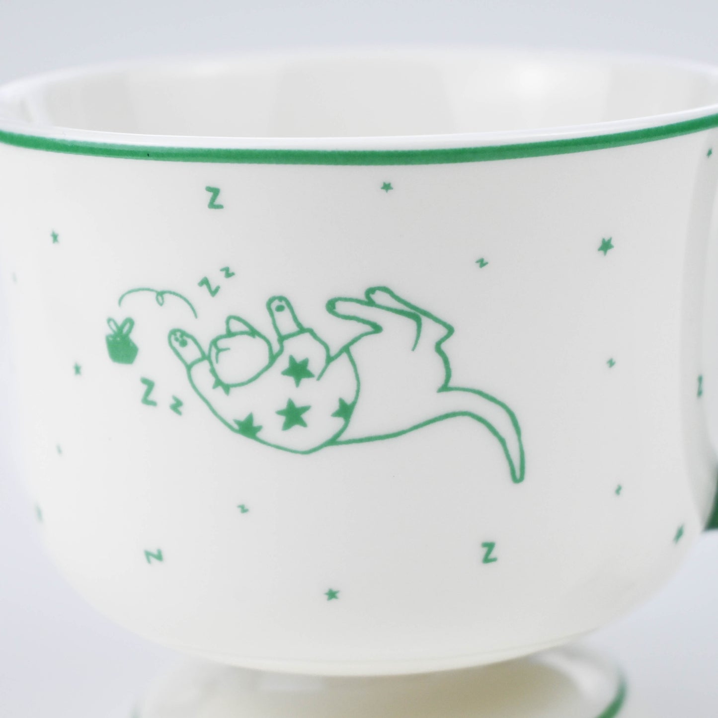 Ceramic Cartoon Cat Mug, Cute Sleeping Cat Design, Cute Coffee Tea Cup - Star Sweater