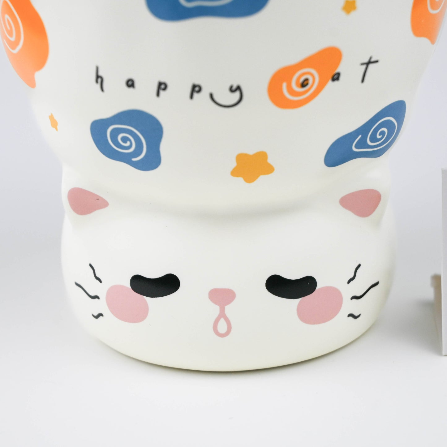 Cute Animal Ceramic Mug, White Cartoon Coffee or Tea Cup - Cartoon Cat