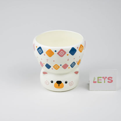 Cute Animal Ceramic Mug, White Cartoon Coffee or Tea Cup - Cartoon Bear