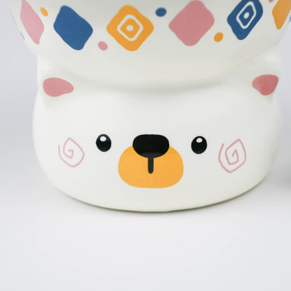 Cute Animal Ceramic Mug, White Cartoon Coffee or Tea Cup - Cartoon Bear