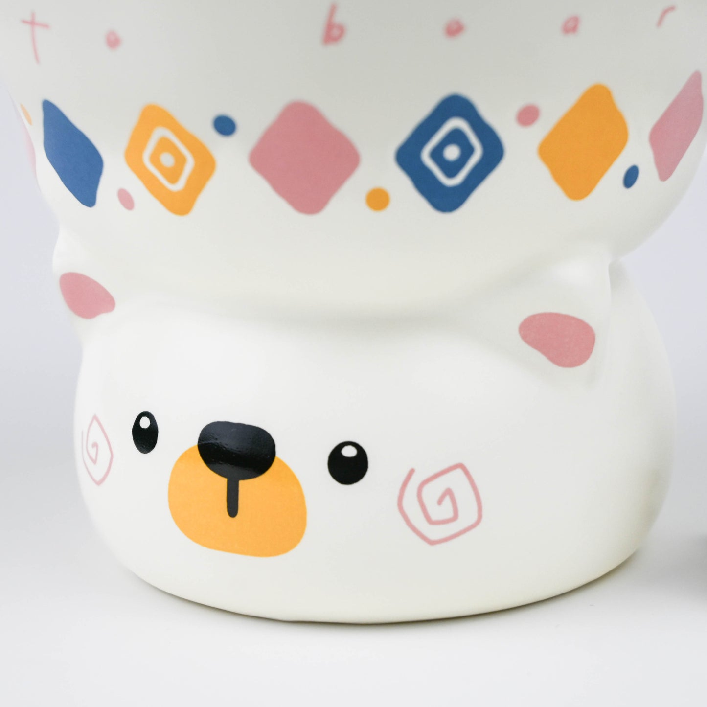 Cute Animal Ceramic Mug, White Cartoon Coffee or Tea Cup - Cartoon Bear