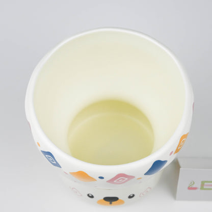 Cute Animal Ceramic Mug, White Cartoon Coffee or Tea Cup - Cartoon Bear
