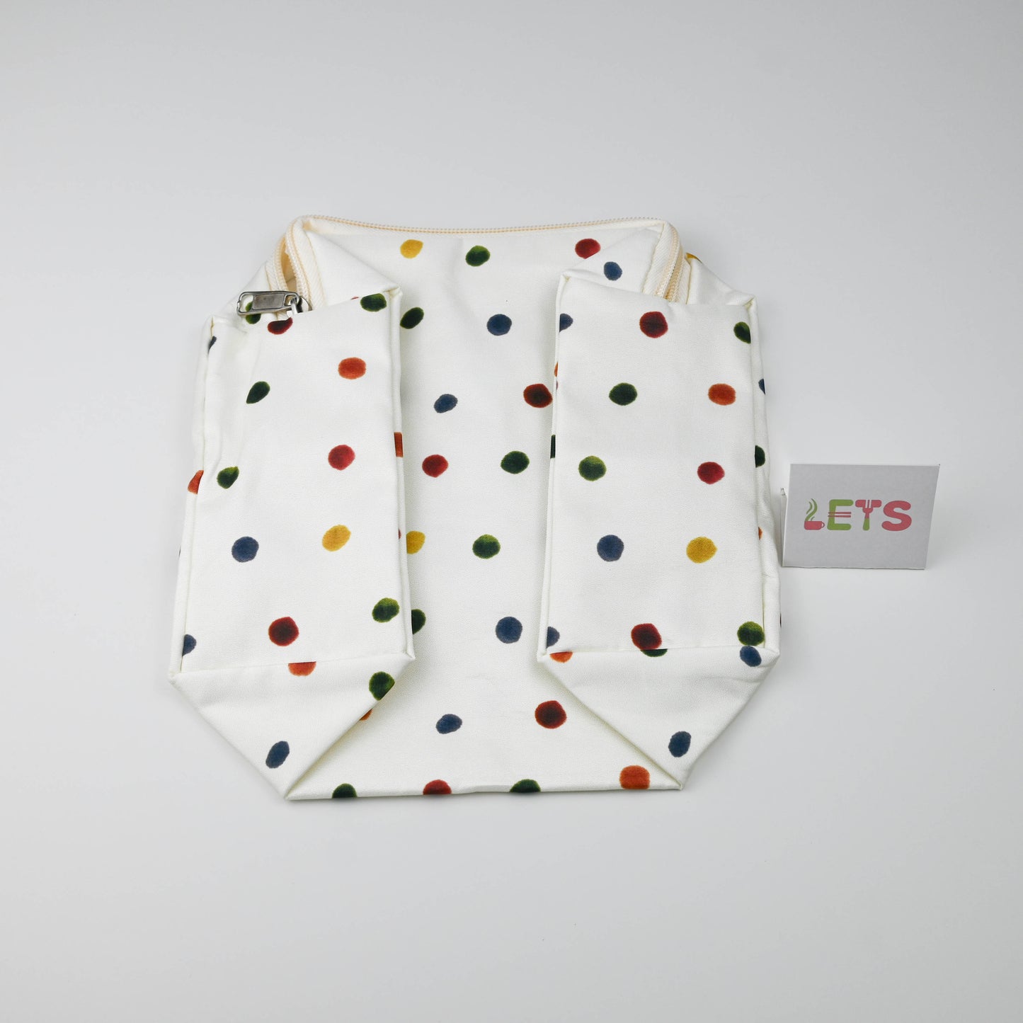 Cute Polka Dog Travel Cosmetic Bag, Portable Toiletry Makeup Pouch with Strap